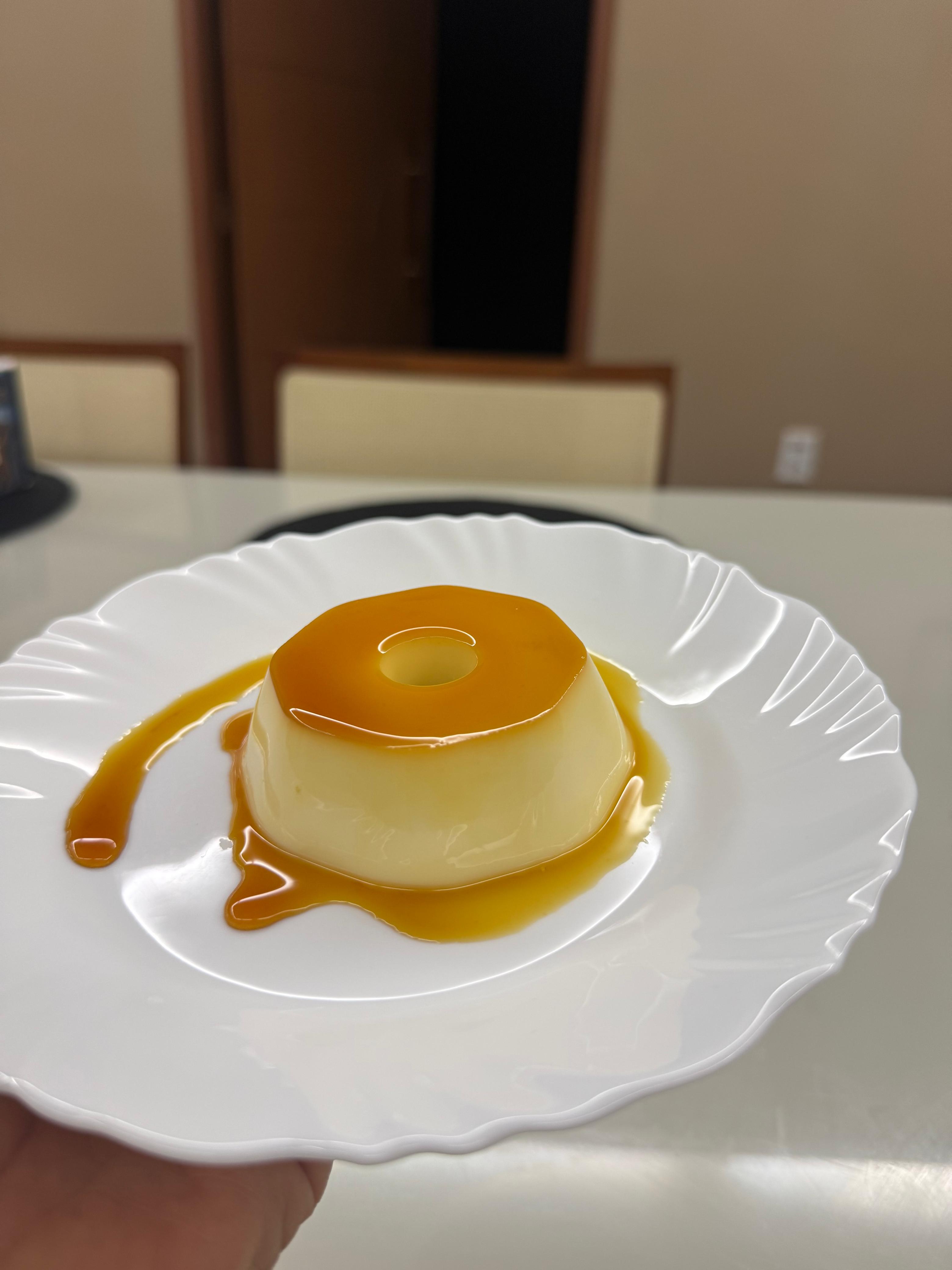 Pudim artesanal delicioso